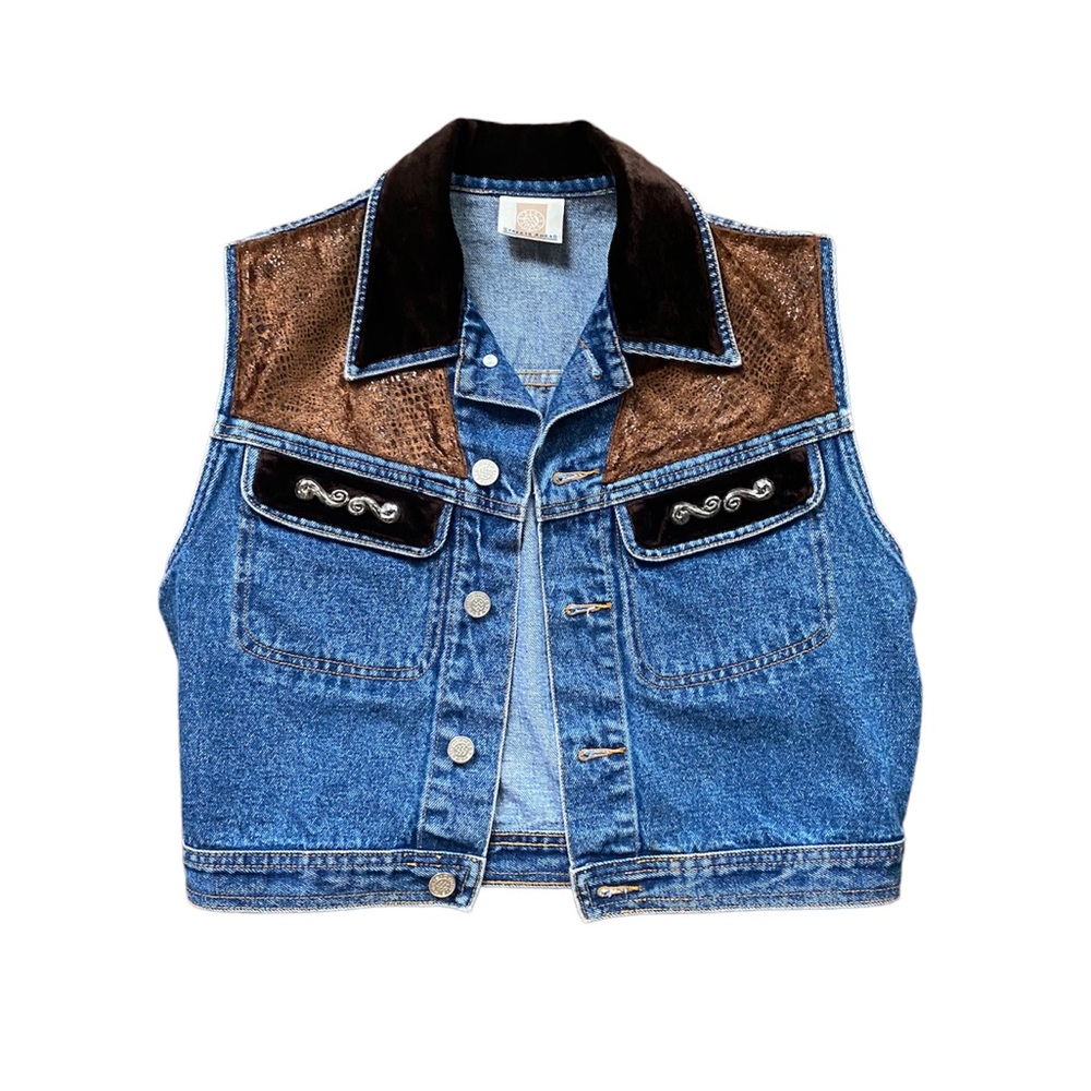 Vintage Western Denim Vest